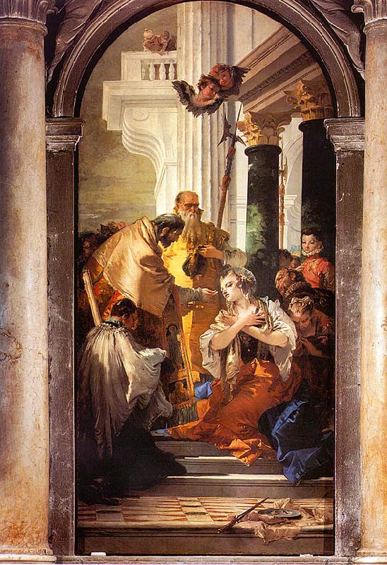 Giovanni Battista Tiepolo The Last Communion of St.Lucy France oil painting art